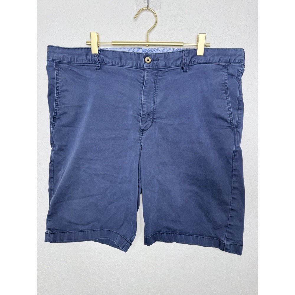 Tommy Bahama Chino Shorts Mens Size 38 Navy Blue Cotton Spandex Blend